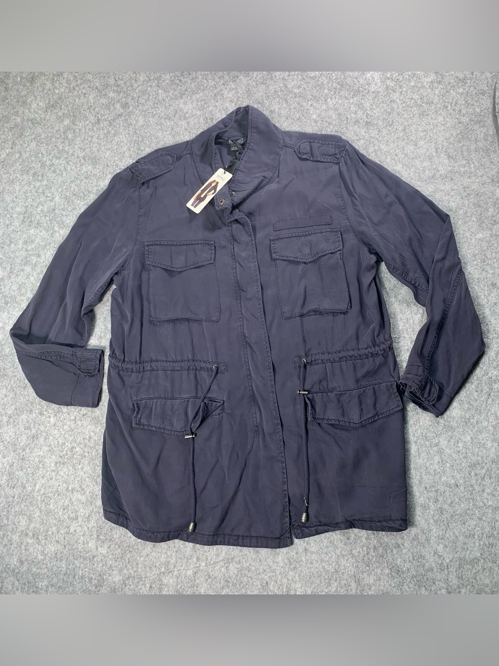 Buffalo David Bitton Navy Lyocell Shirt Jacket